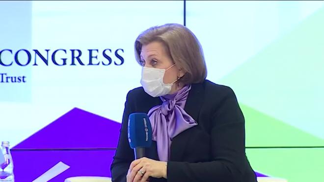 Анна Попова заявила, что необходимость в масках отпадет после вакцинации
