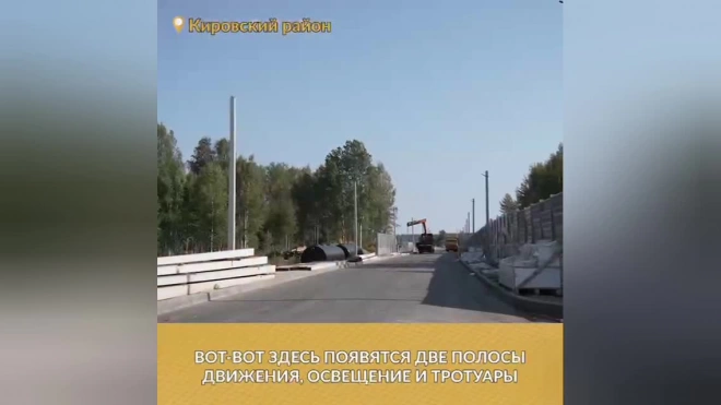 Строительство моста через Мойку в Кировском районе Ленобласти вышло на финальный этап