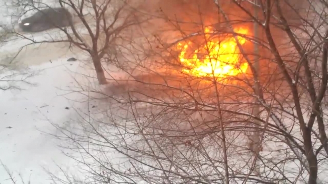 Видео взрыва автомобиля в Луганске где погиб глава народной милиции ЛНР