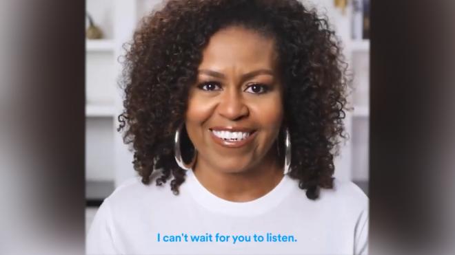 Мишель Обама будет вести подкаст на Spotify