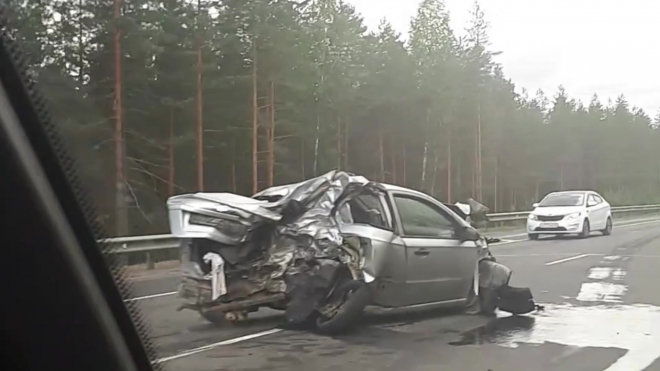 Видео: Страшная авария произошла на трассе "Скандинавия"