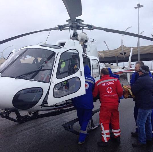 В утреннем ДТП на КАД на вертолете эвакуировали 71-летнюю пострадавшую