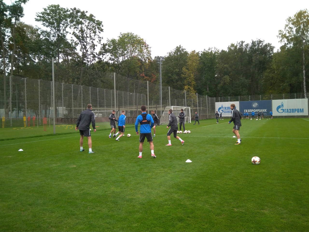 "Зенит" теренируется перед матчем Лиги Европы с "Реал Сосьедад"