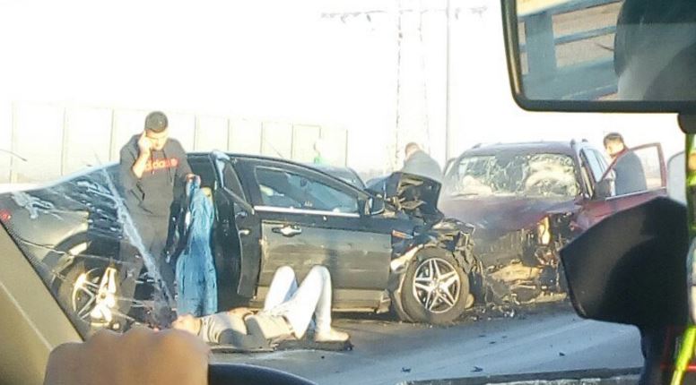 Автожесть на Красносельском шоссе: столкнулись семь машин, есть тяжелораненые
