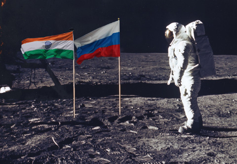 Россия на Луне