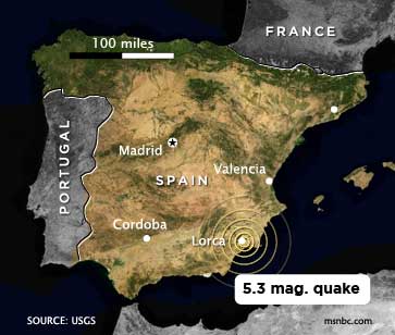 Землетрясение в Испании. Разрушен город Лорка. Предсказатель ошибся страной